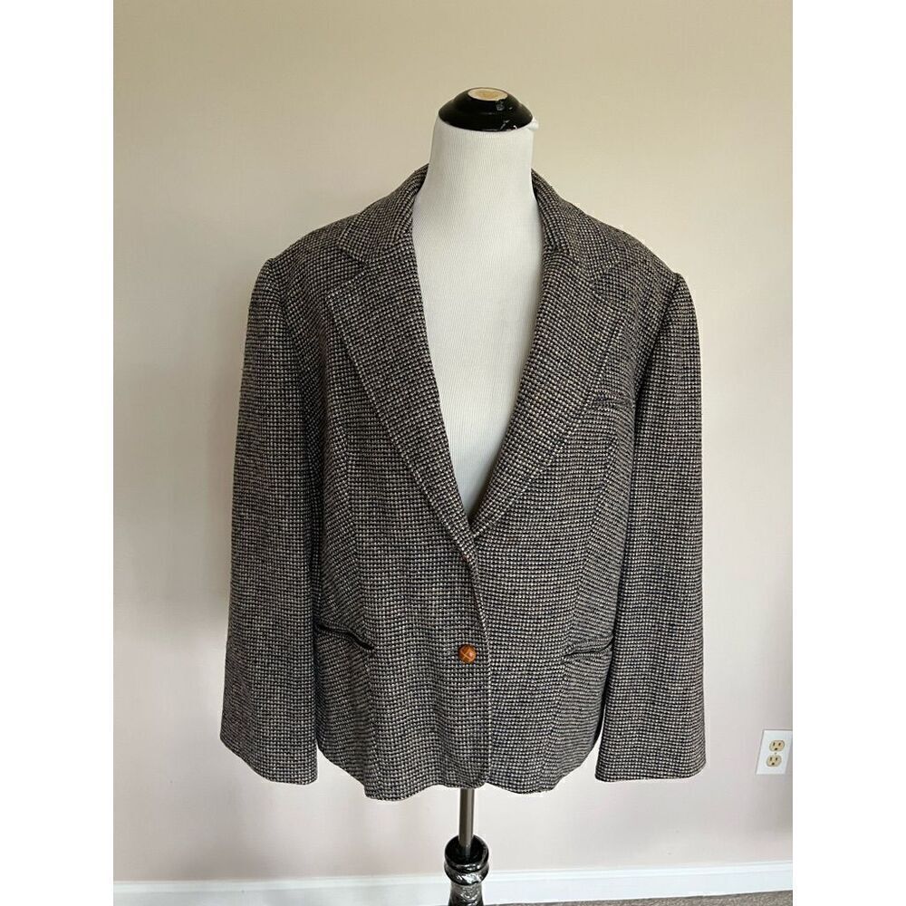 BEAU BREM Vintage WOMENS BLAZER Jacket Long Sleeve Button SIZE 42